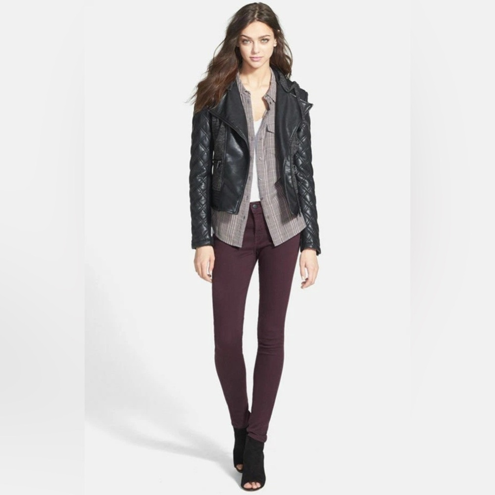 J Brand LACQ PINOT Super Skinny Denim Jeans
